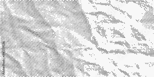 Abstract halftone portrait of a person with textured grainy visual effect
