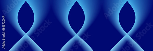 Smooth flow of wavy shape with gradient vector abstract background, dark blue design curve line energy motion, relaxing music sound or technology. suit for in, poster