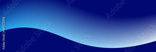 Smooth flow of wavy shape with gradient vector abstract background, dark blue design curve line energy motion, relaxing music sound or technology. vector