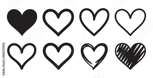 notification bell icon set. alert ringing symbol. silence off sign. vector illustration