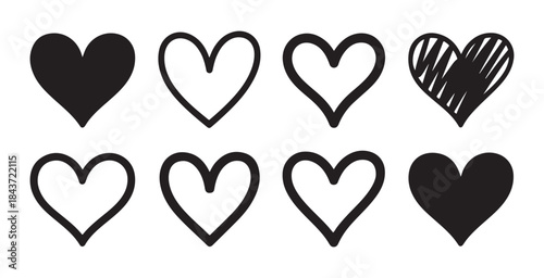 notification bell vector icons set in solid and line styles with various alerts