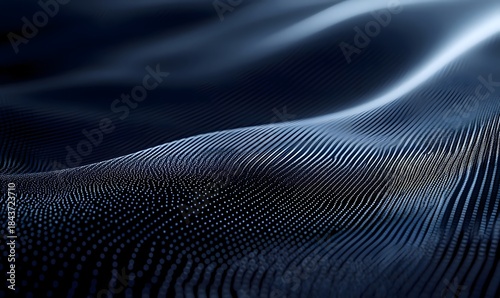 An abstract and captivating image of flowing dark waves. The textures are in elegant and moody atmosphere.  