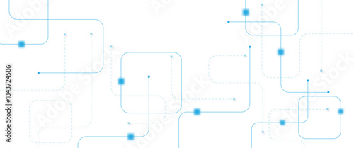 Abstract futuristic technology background. Technology background with crossed lines and dots.