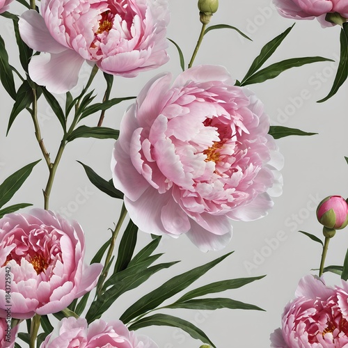 pink roses seamless pattern