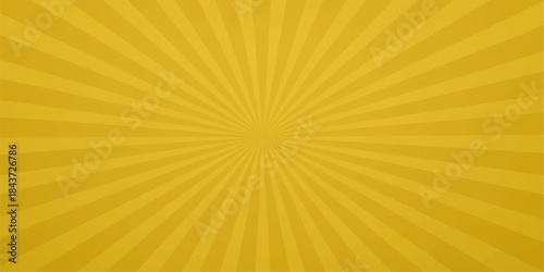 Abstract vector design featuring a bright, hot orange and yellow sunburst explosion with vibrant light rays, perfect for a sunny summer wallpaper illustration