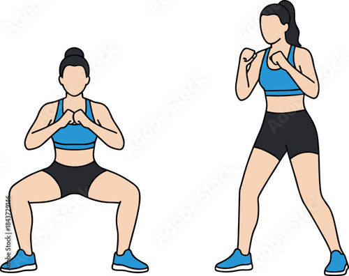 Illustrations of three common male body types: ectomorph (thin), mesomorph (muscular), and endomorph (heavy), representing fitness, physique, and somatotypes.
