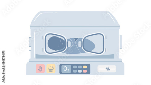 An autoclave with a digital display and control panel sterilizing medical instruments in a laboratory setting with a clean and clinical mood.
