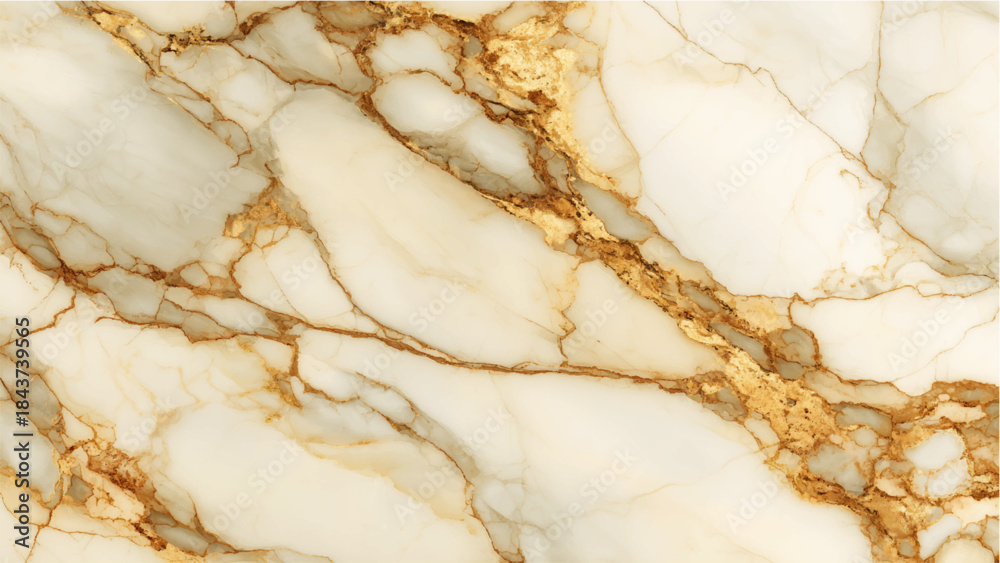 Fototapeta premium marble texture with gold veins on white background
