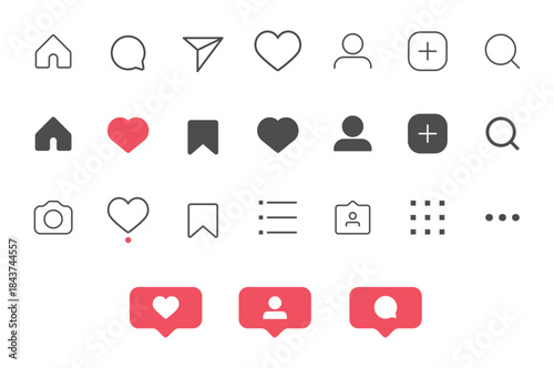 Social media application icon svg cut file. Isolated vector illustration.