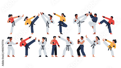 Diverse Group of People Engaged in Friendly Social Interaction and Collaboration