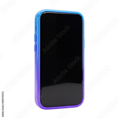 Glossy smart phone 3d illustration design.