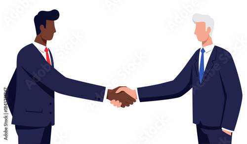 Diverse Business Partners Shaking Hands Representing Collaboration and Agreement in Corporate Dealings startup