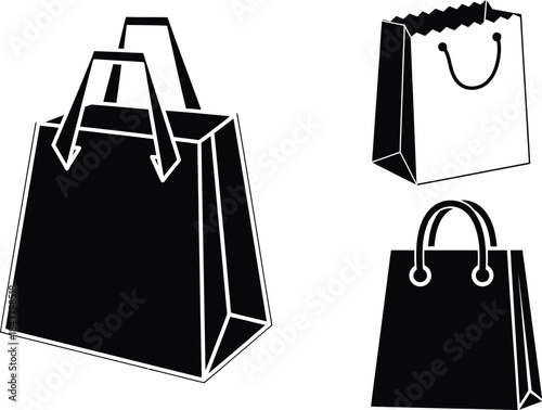Three different types of shopping bags