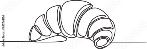 Minimalist black and white line of a seashell a flat surface