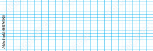Seamless grid pattern with thin sky lines on white