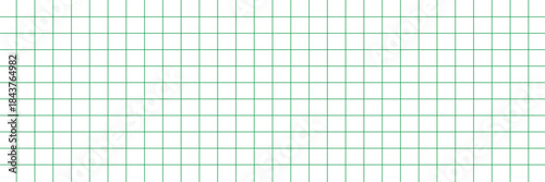 White notebook sheet with blue grid banner