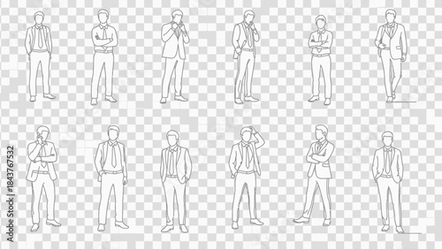  vector illustration of a man and woman, group of people, silhouette of peoples