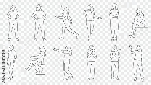  vector illustration of a man and woman, group of people, silhouette of peoples