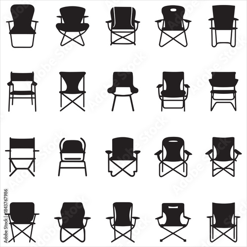 Camping Chair Clip Art 