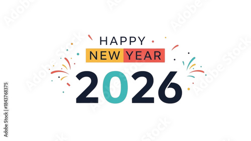 Happy New Year 2026 Celebration Graphic for a New Year of Global Travel.