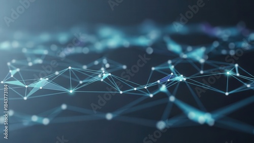 Broad interconnected network pattern of bright scattered points