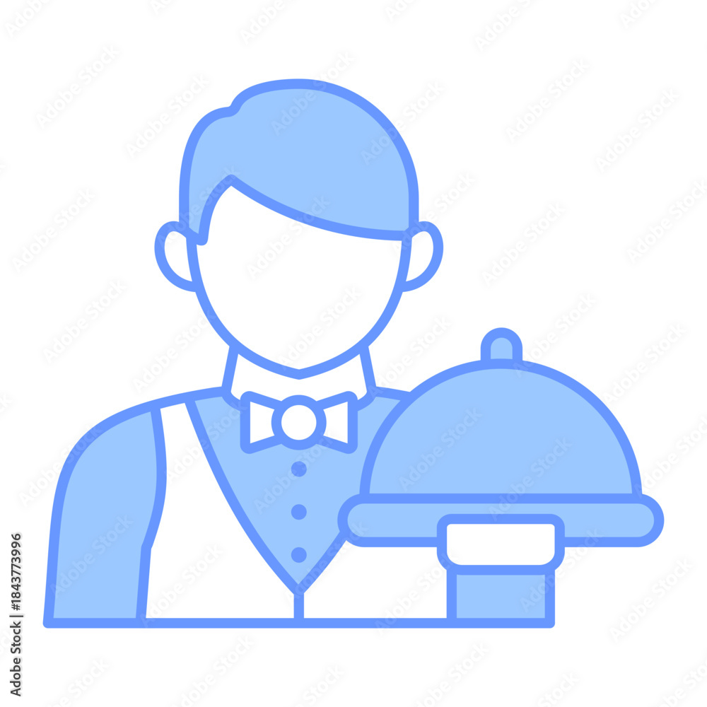 Fototapeta premium Waiter Icon