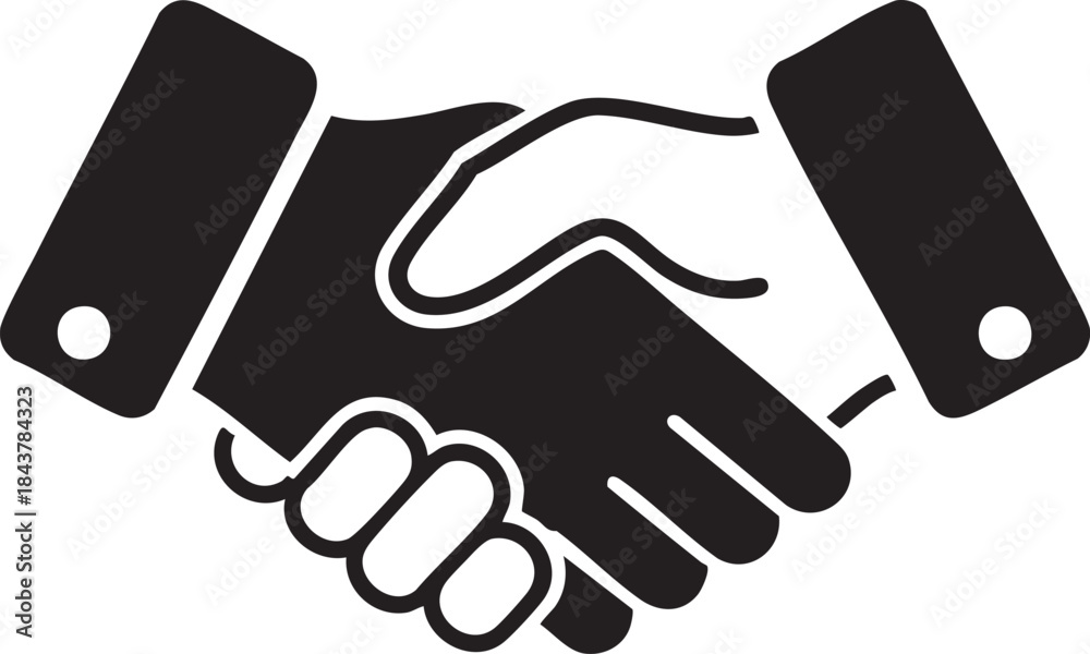 Naklejka premium Corporate Business Handshake Professional Deal Concept