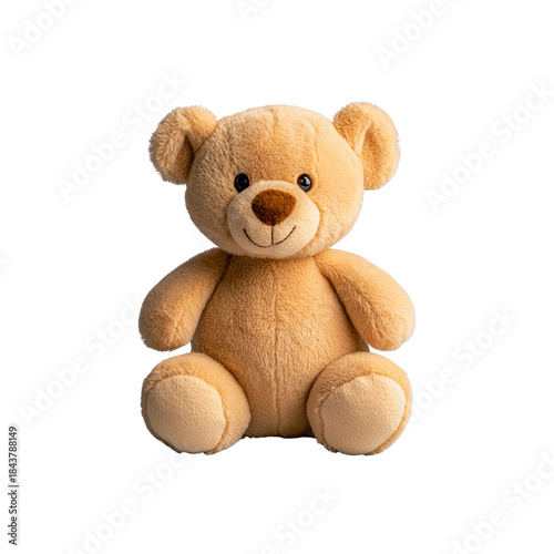 Soft Brown Teddy Bear Toy for Children in Studio Setup