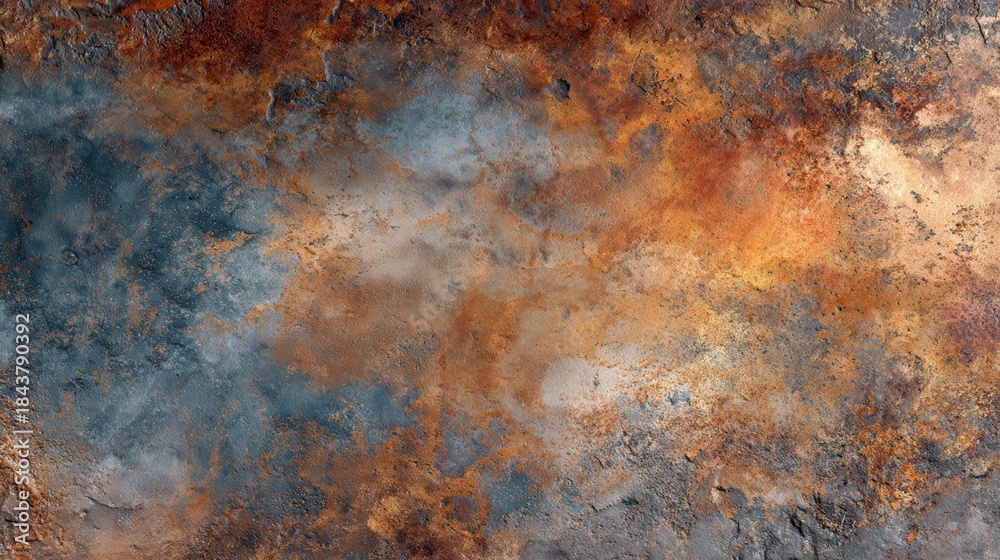 Fototapeta premium patinaed copper surface with rust grunge and texture