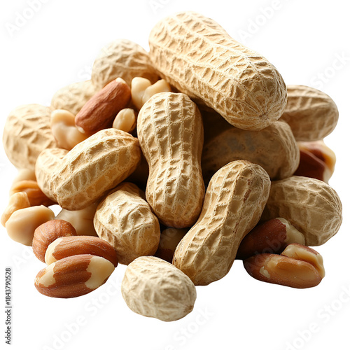 Peanuts pile food photography