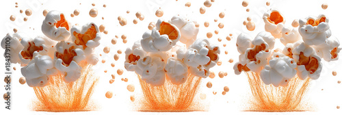 People in pastel clothing performing