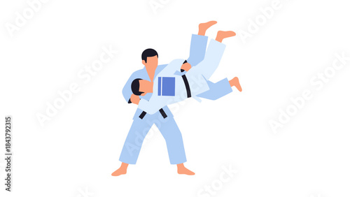 Young Martial Artist Performing High Kick in Training Session