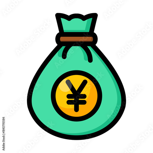 Yen Money Bag Icon