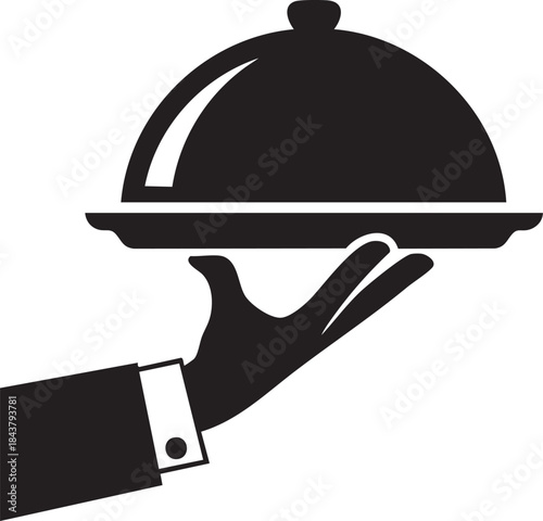 Cloche Dish Restaurant Food Service Concept