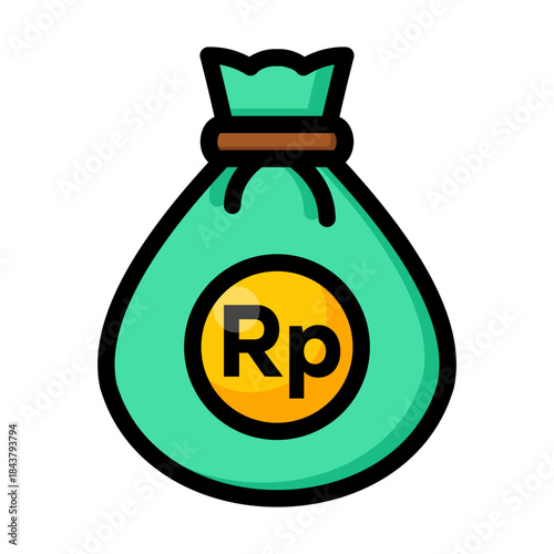 Rupiah Money Bag Icon