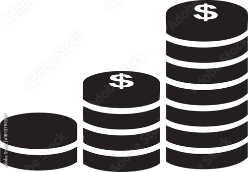 Coin Stack Business Investment Wealth Concept