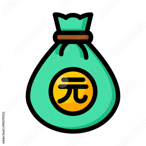 Yuan Money Bag Icon