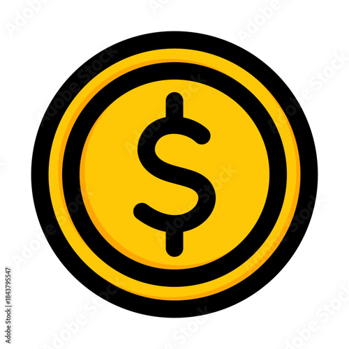 Dollar Coin Icon