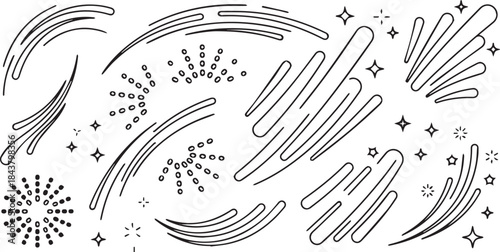 Seamless music notes pattern with office and school supplies