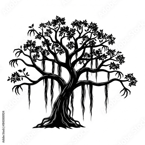 tree silhouette vector