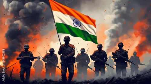 Independence day india illustration of indian army day.illustration