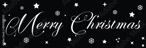 Merry Christmas hand lettering calligraphy isolated on white background. Vector holiday illustration element. Merry Christmas calligraphy. Vector holiday illustration element Merry Christmas greetings