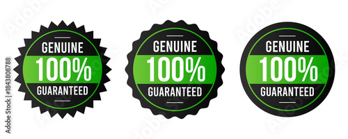 100% satisfaction guaranteed seal or label flat icon design