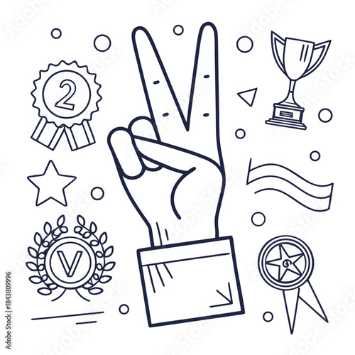 Winter energy and cold temperature icons minimal vector illustration