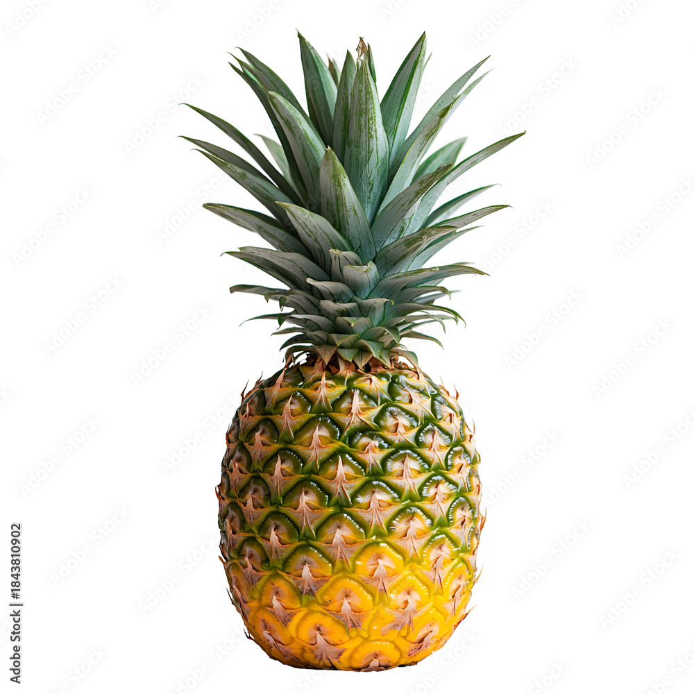 Fototapeta premium Pineapple fruit closeup tropical fresh produce