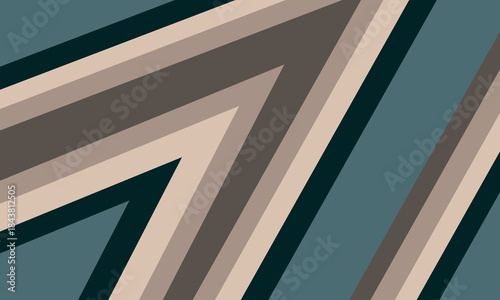 An abstract background with angled stripes in shades of blue, beige, and brown. The image creates a modern and geometric design