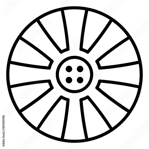 rim black icon