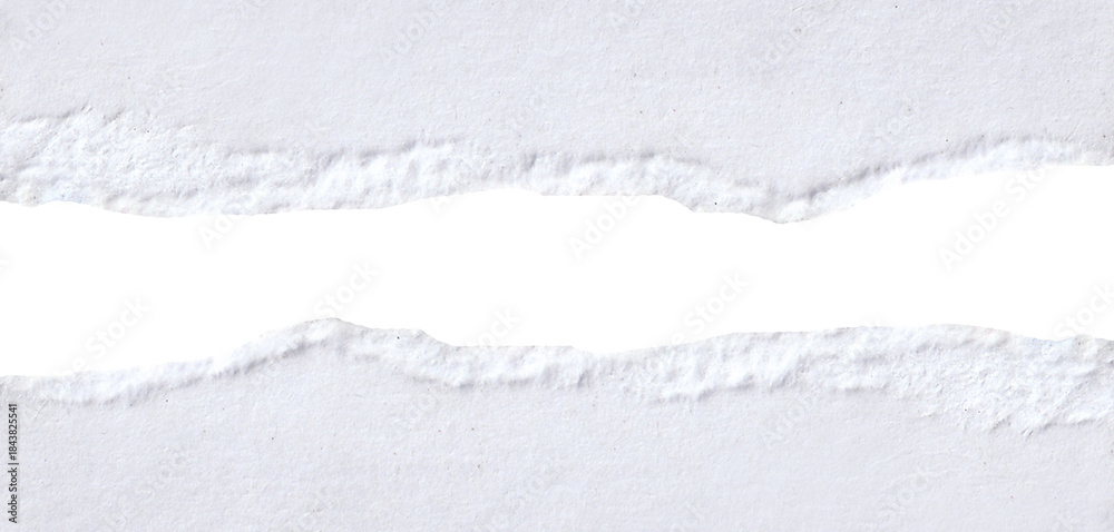 Obraz premium torn blank pages with uneven texture edges. set of ripped white paper sheets png isolated on transparent background.