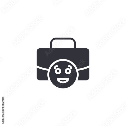 Career happiness icon representing work satisfaction, professional balance, motivation, and positive achievement mindset.