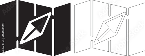 Black and white pencil lead designs on 3d cubes in vector format